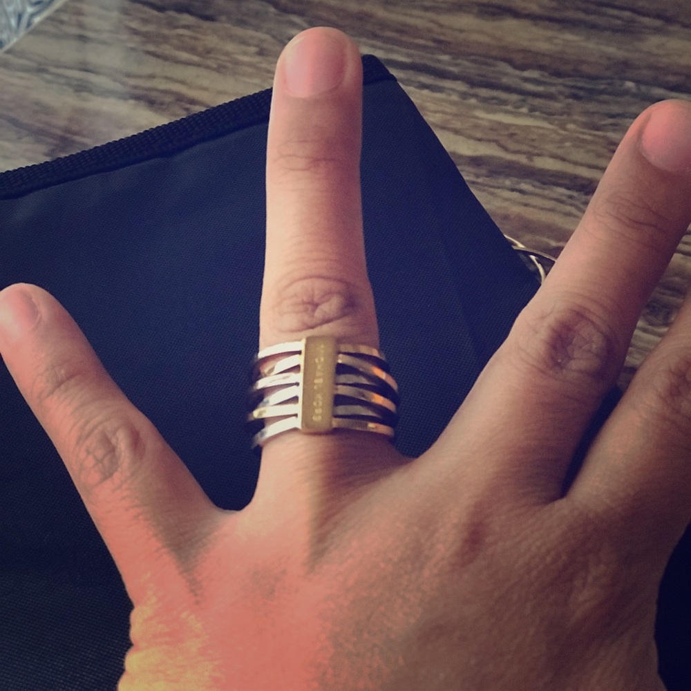 Multicolor ring Mk its authentic size 7